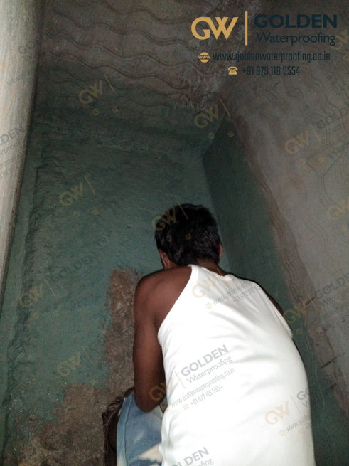Chemical Waterproofing Services - Mother Roof Bathroom Chemical Waterproofing, Indu Homes, Choolaimedu, Chennai