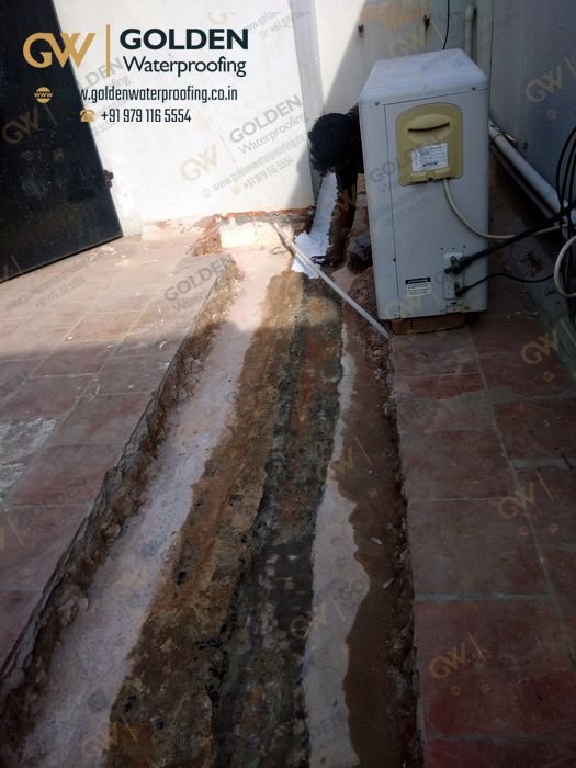 Chemical Waterproofing - Terrace Expand Joint Chemical Waterproofing, Tirumurthy Nagar, Nungambakkam, Chennai.