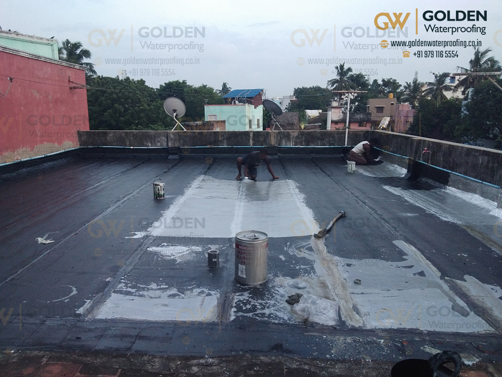 Bitumen Waterproofing Contract Services In Chennai - Terrace Bitumen Membrane Treatment, R.V Nagar,Chennai.
