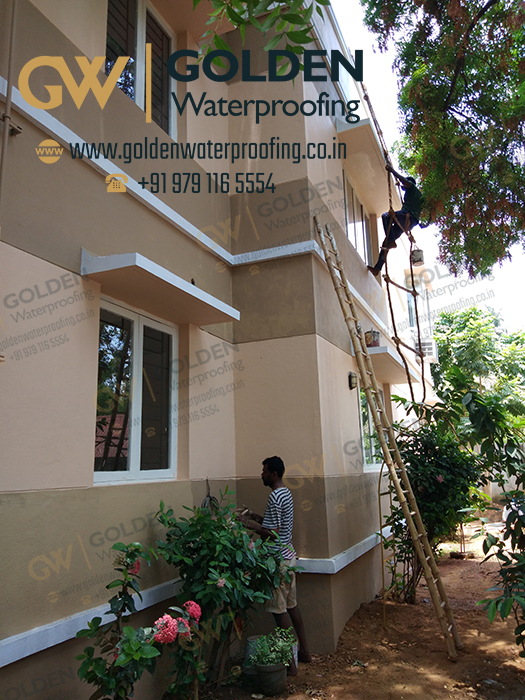 Terrace Waterproofing Contract Services In Chennai - Caplin Point Bitumen Waterproofing, Mahenra City, Chennai.